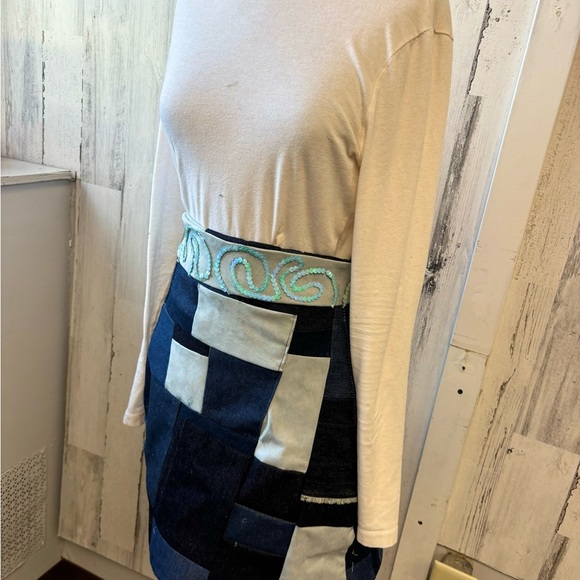 Custom made patchwork skirt - Picture 2 of 6